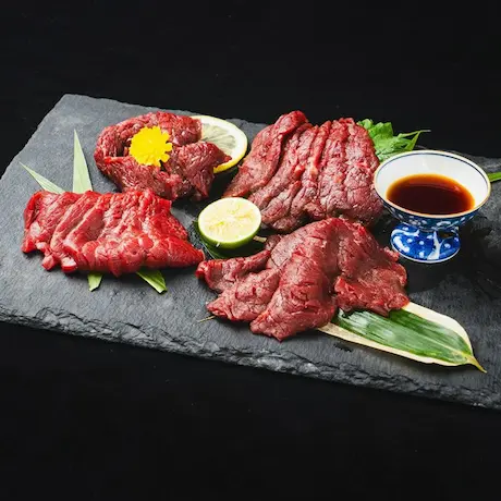 黒毛和牛・馬刺し専門店 ミートプロ鈴木の御殿場高原 馬刺し スライス食べ比べセット商品画像