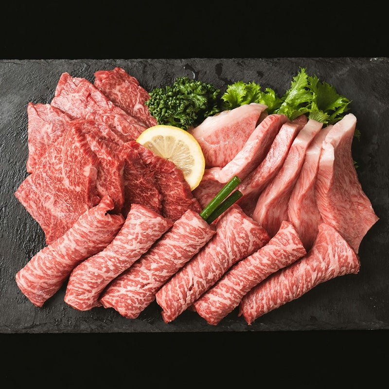 A5　富士厳選和牛 4種 焼肉盛り合わせセット（肩ロース・ロース・カルビ・モモ)